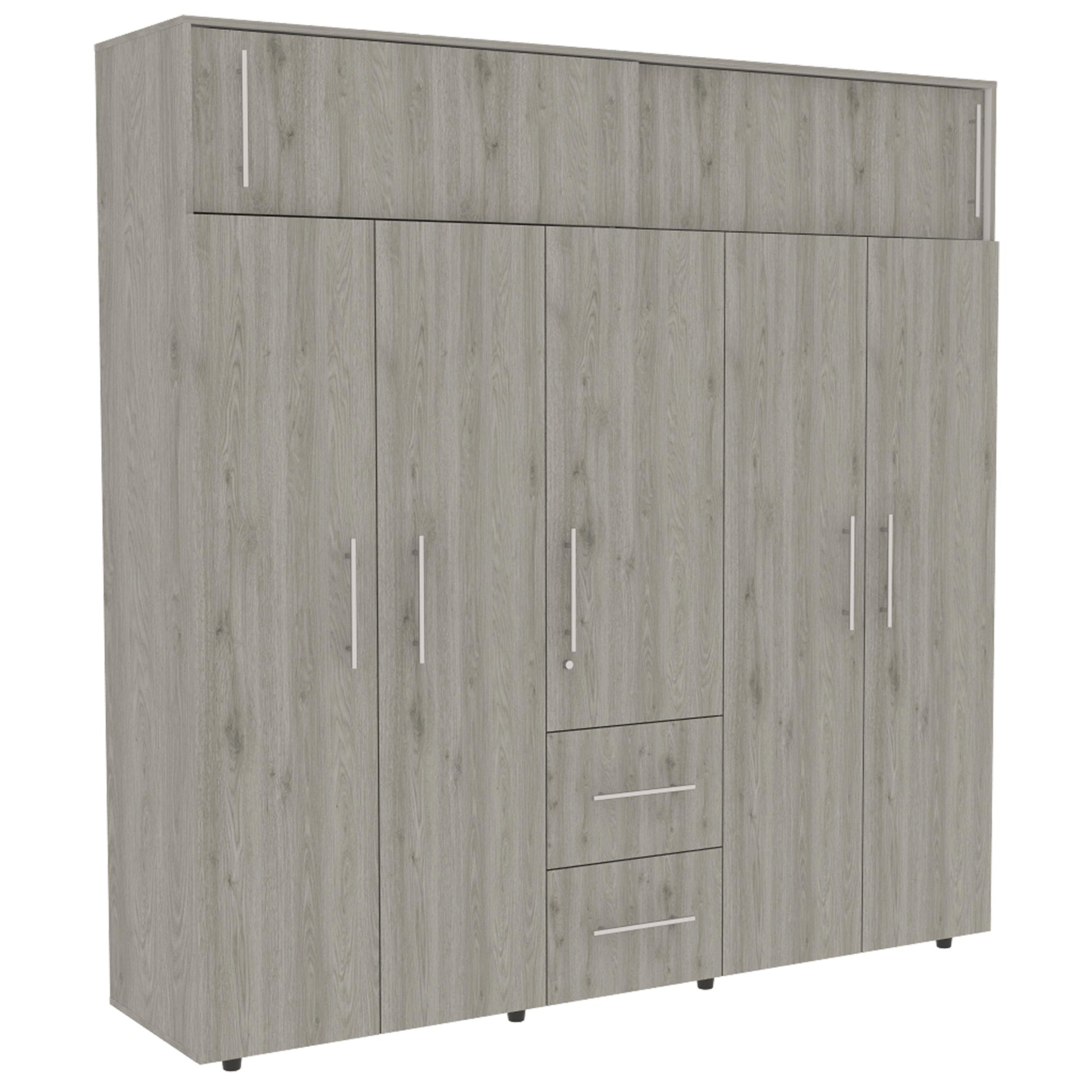 Closet Bigaf 204 X 200 X 50 Rta Bardolino + Blanco