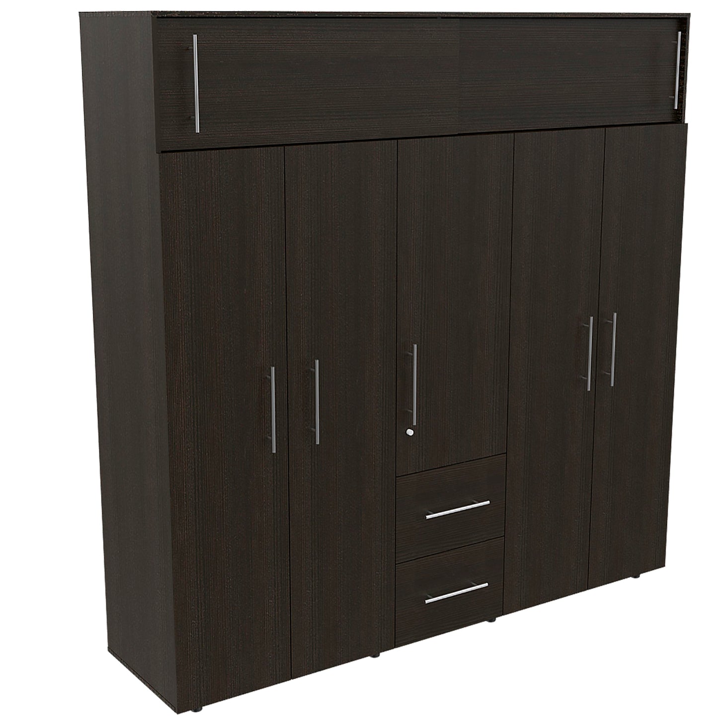 Closet Bigaf 204 X 200 X 50 Rta Wengue