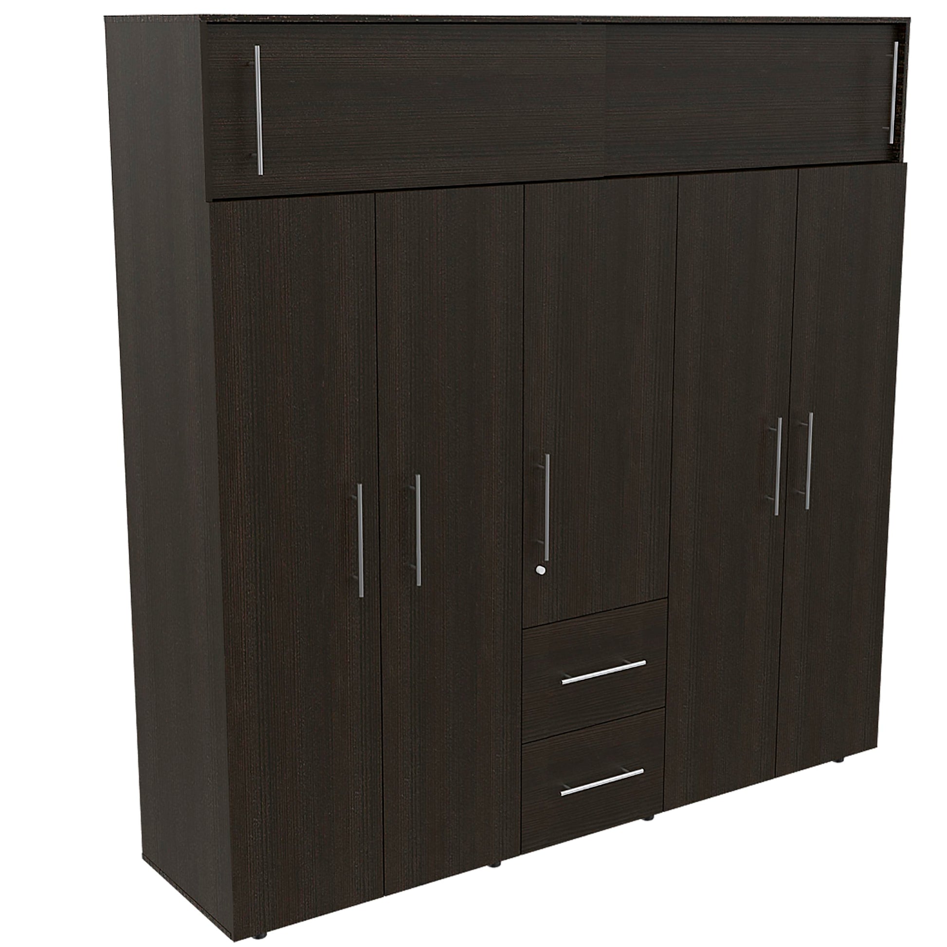 Closet Bigaf 204 X 200 X 50 Rta Wengue