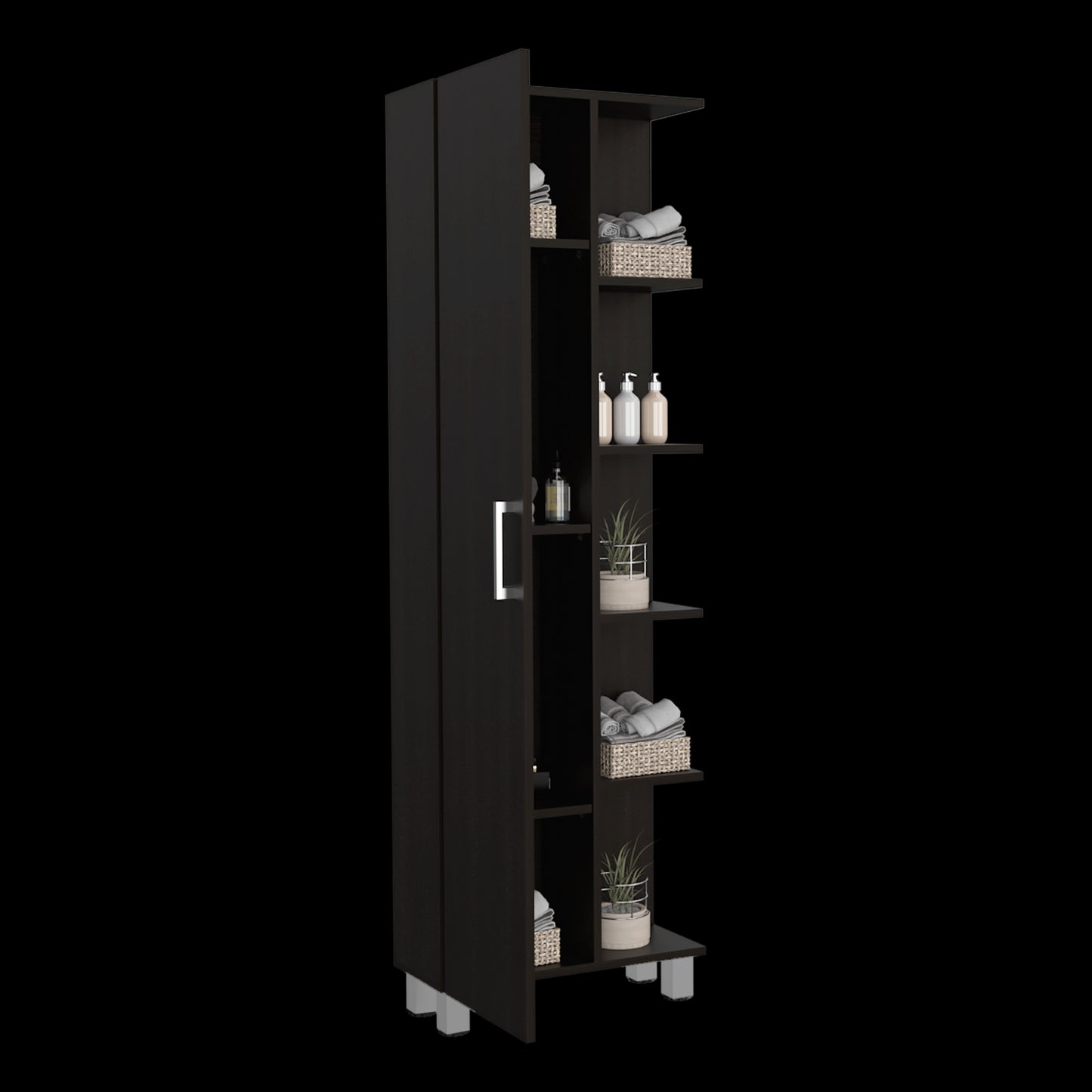 Mueble Esquinero Mancheter Rta Negro