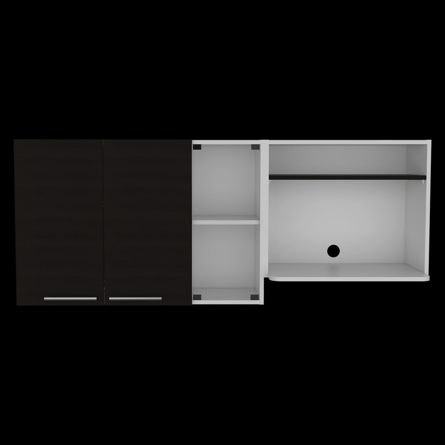 Gabinete Superior Gina Cocina Rta Blanco + Wengue