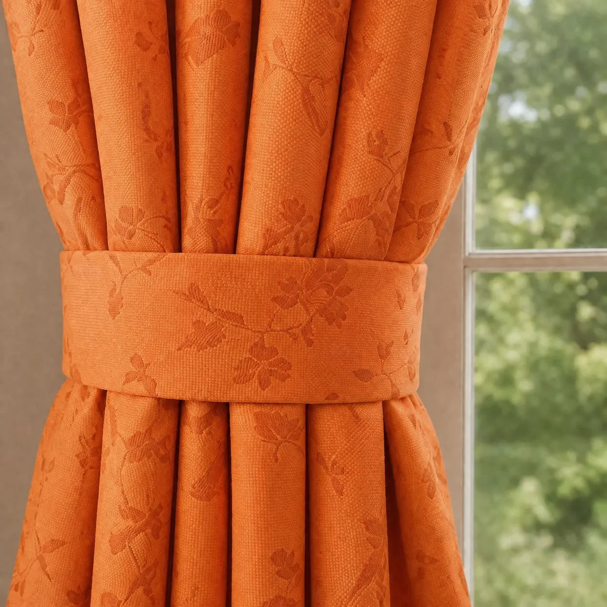 Cortina Yacar Naranja Argolla