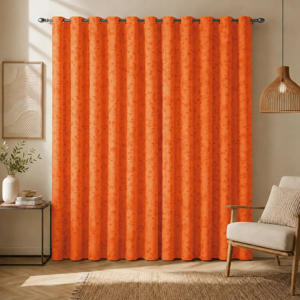 Cortina Yacar Naranja Argolla