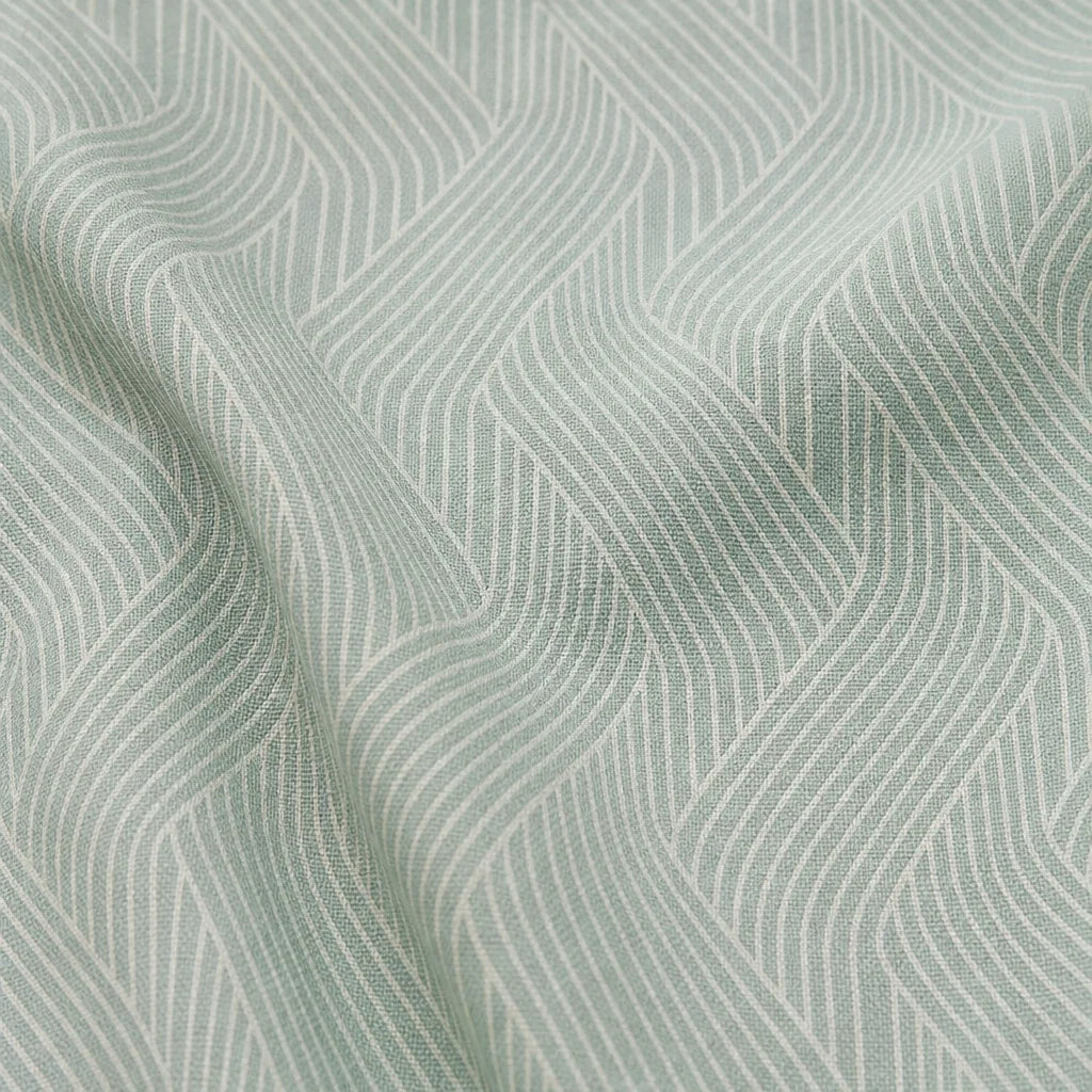 Cortina Cubista Argolla Verde Sutil