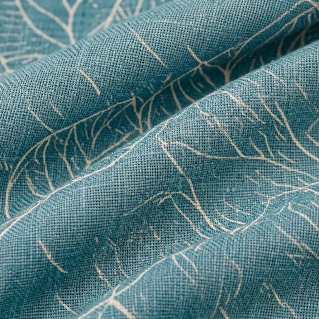 Cortina Acacia Argolla Azul De Lujo