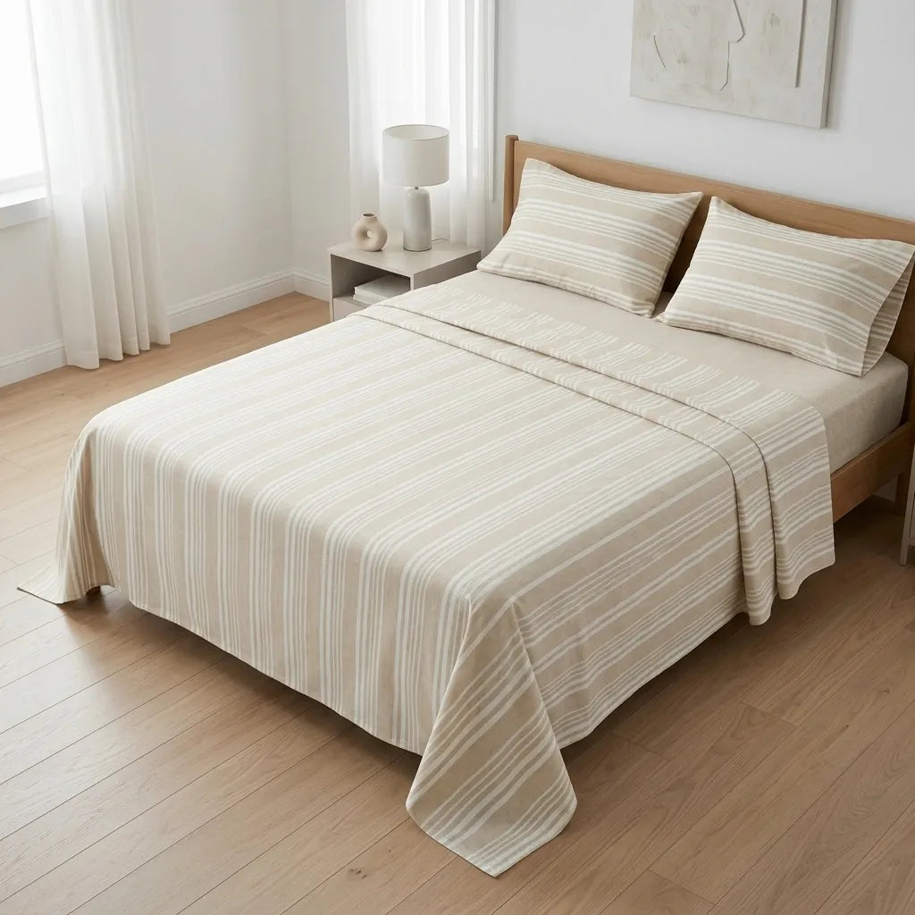 Juego De Sábanas Equilibrio Beige