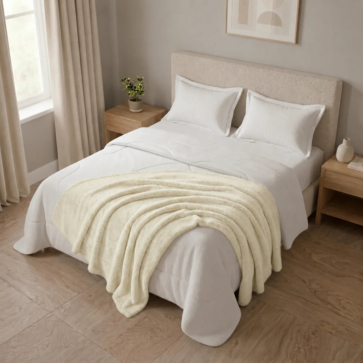 Cobija Piel De Durazno Beige