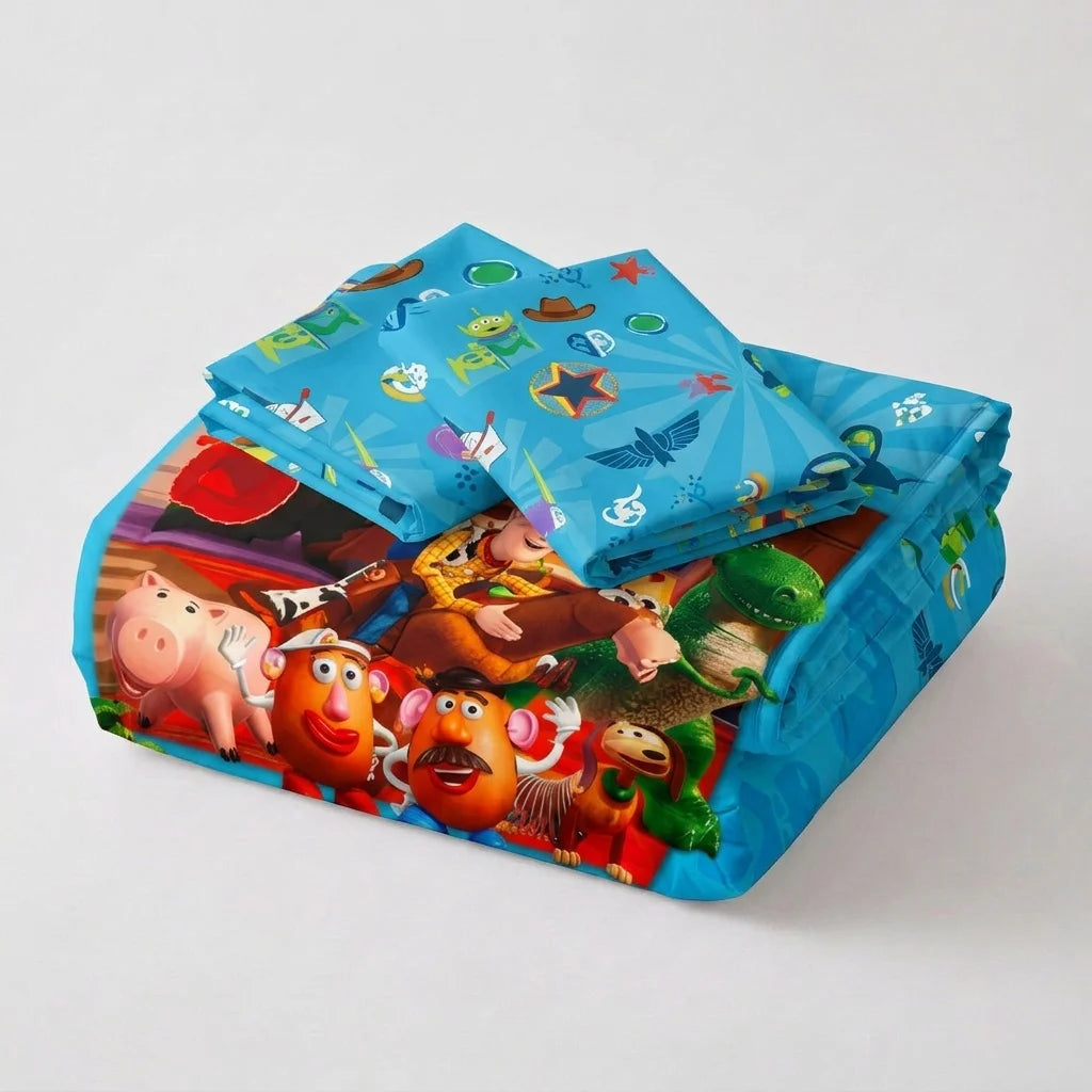 Cubrelecho Acolchado Disney Core Toy Story Celeste Estampados Animados