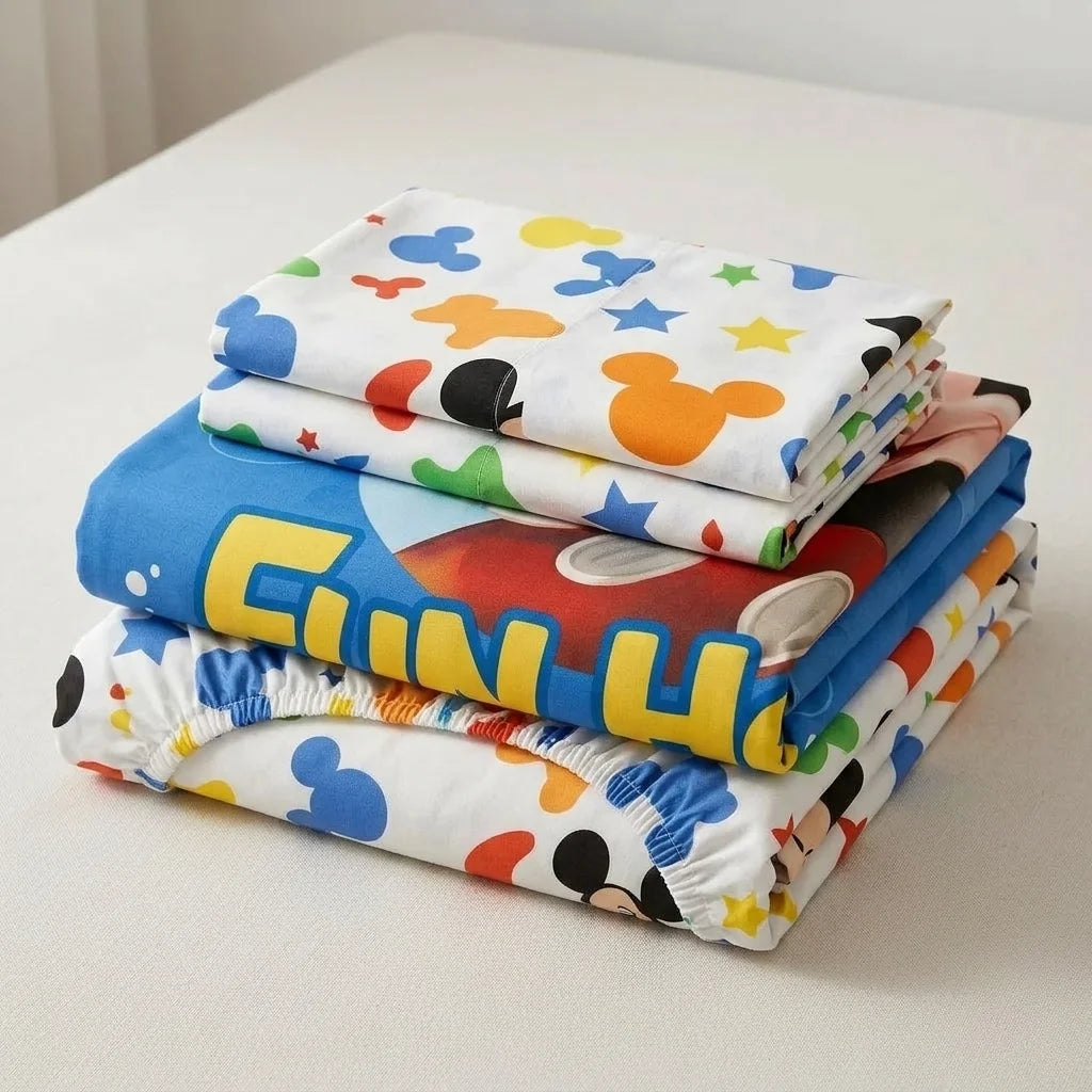 Juego De Sabanas Core Disney Mickey Jr Estampados Animados