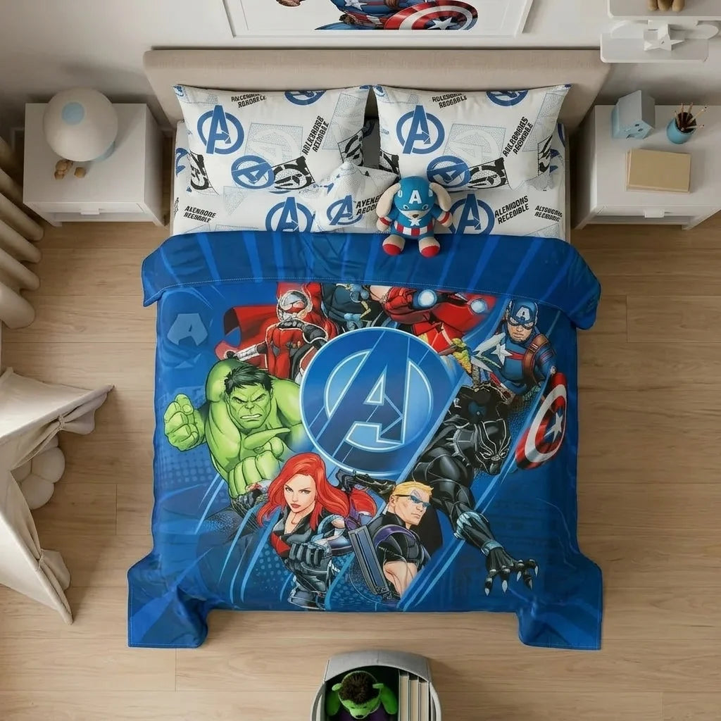 Juego De Sabanas Core Disney Avengers Estampados Animados