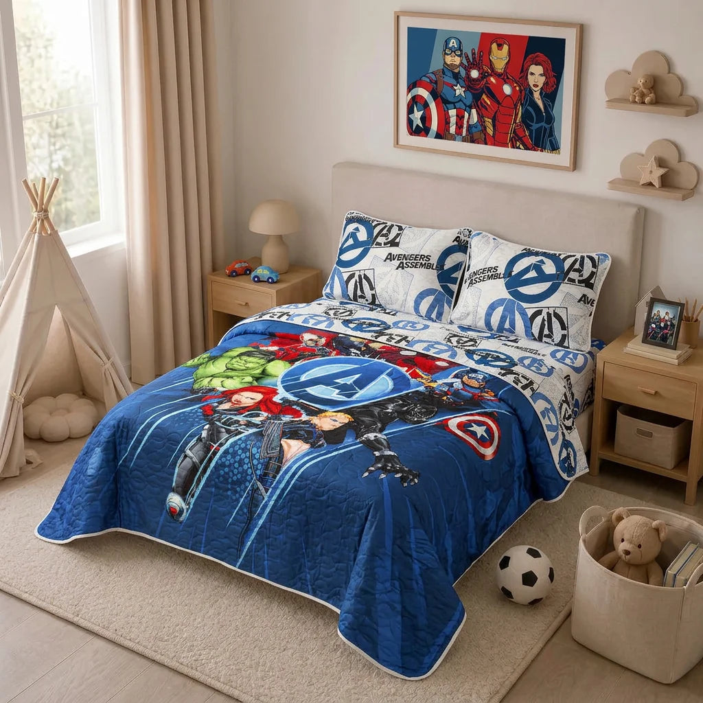 Cubrelecho Termosellado Disney Core Avengers