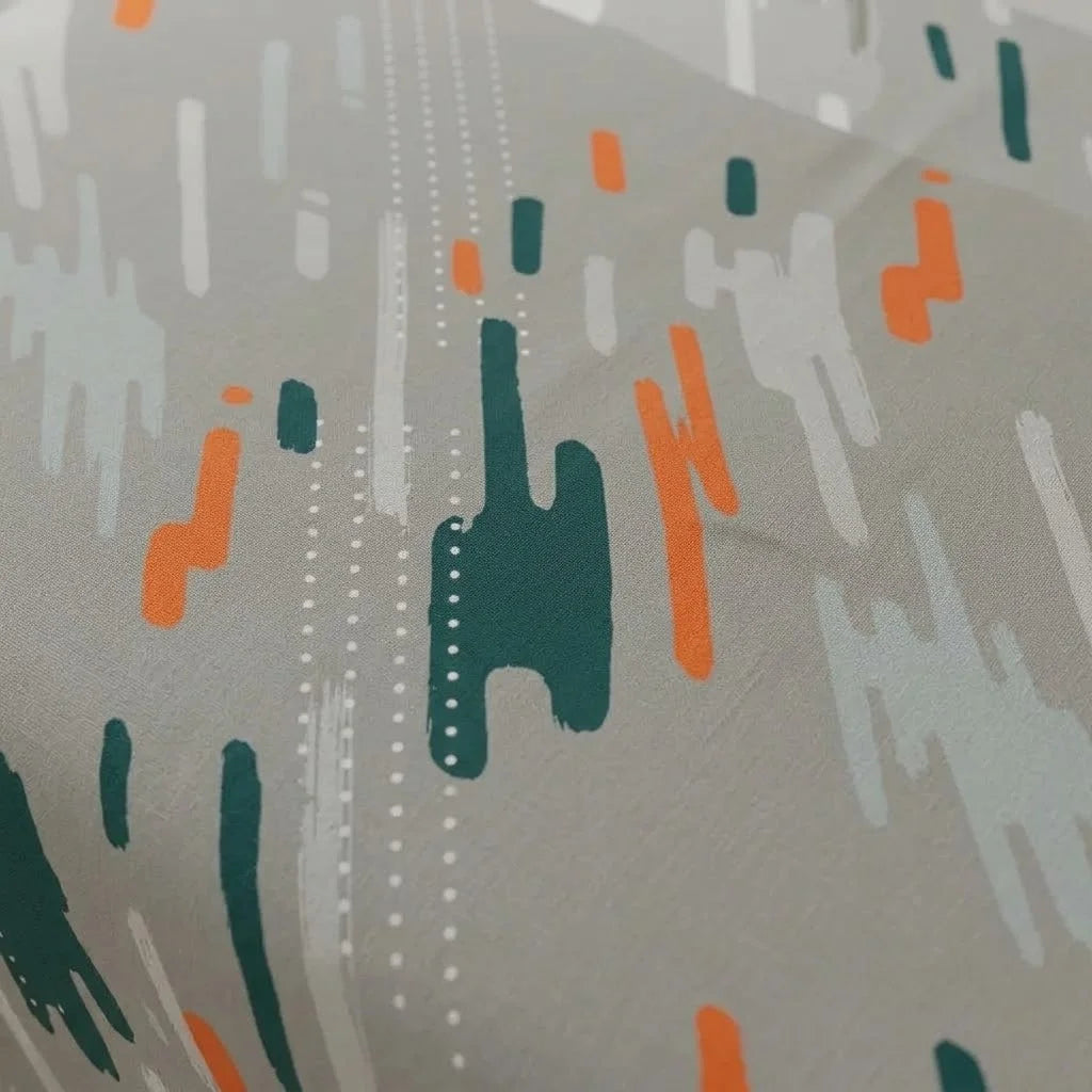 Juego De Sábanas Microfibra Suavizada Oasis Urbano Gris