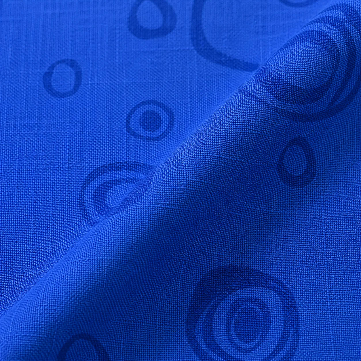 Cortina Fleco Grueso  Azul