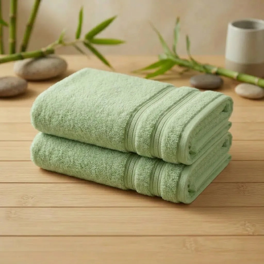 Toalla Bamboo 700 Gr Verde Manzana