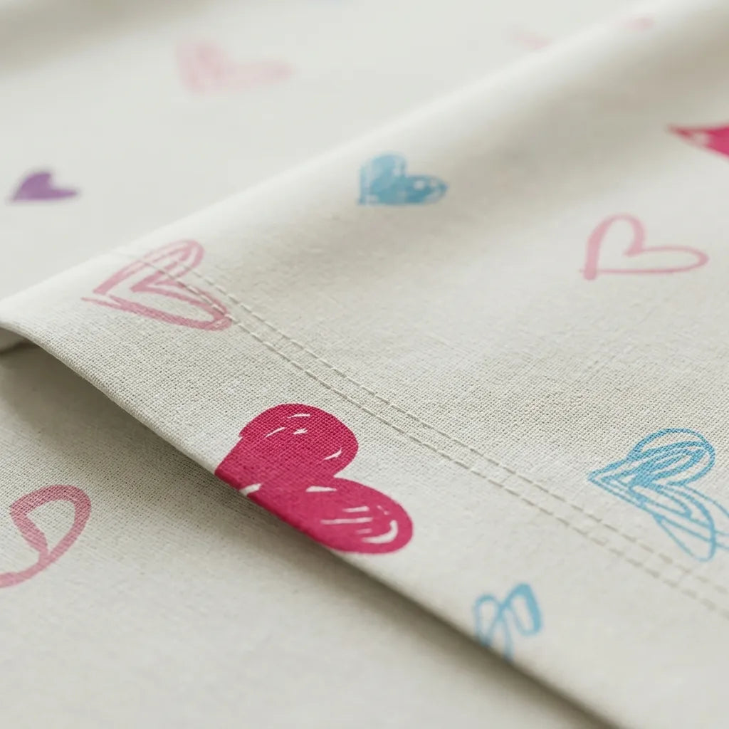 Juego De Sabanas 180 Hilos  Lazos De Amor En Rojo