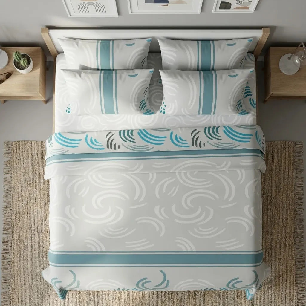 Juego De Sabanas Style 4 Fundas Ocean Chic