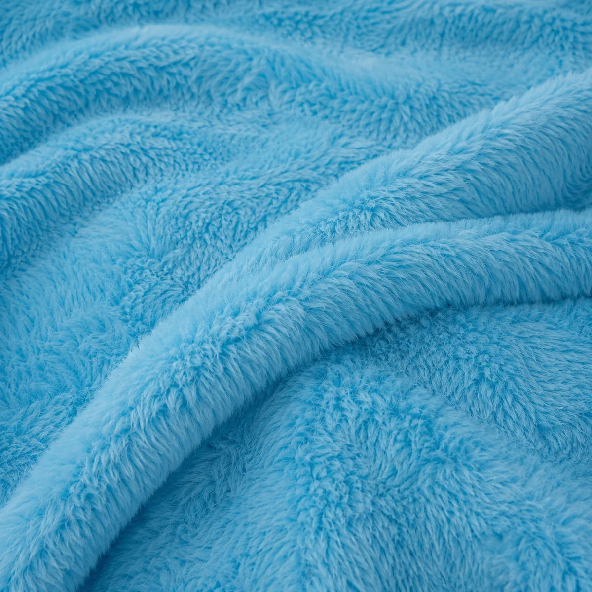 Cobija Piel Durazno Soft Azul Aqua