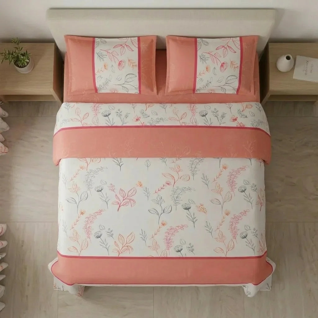 Juego De Sábanas Con Cortinas  Sueños Botánicos