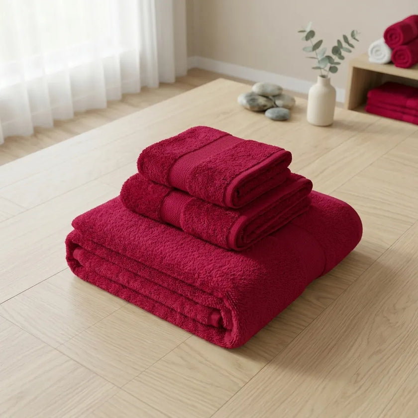 Toalla Elegant 400 Gsm Roja