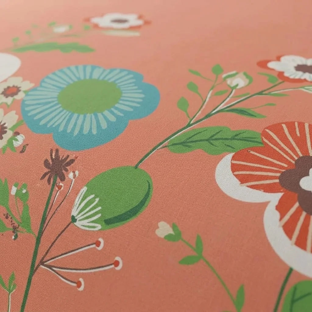 Juego De Sábanas Con Cortinas Flora Silvestre