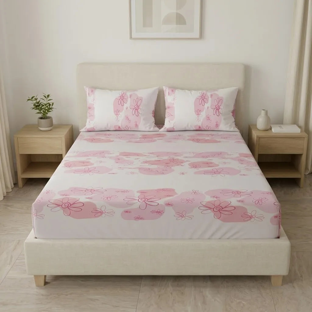 Sábana Ajustable Océano Floreciente