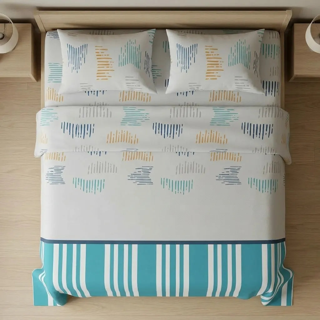 Juego De Sabanas 180 Hilos Marea Suave