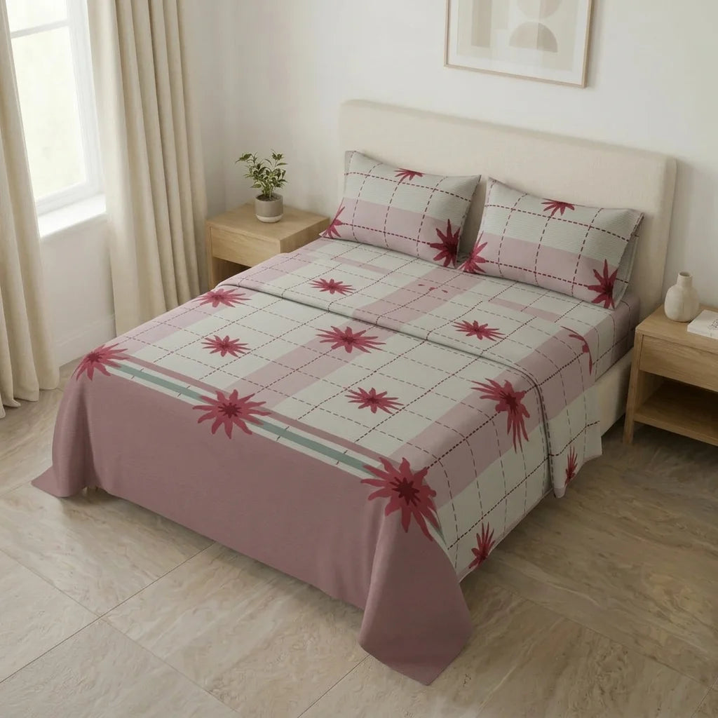 Juego De Sábanas Microfibra Suavizada Dulce Jardín