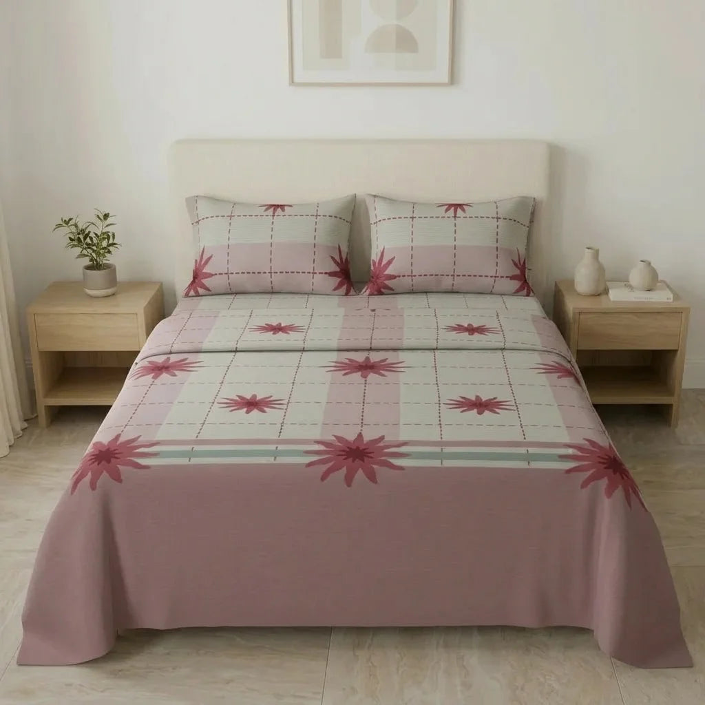 Juego De Sábanas Microfibra Suavizada Dulce Jardín