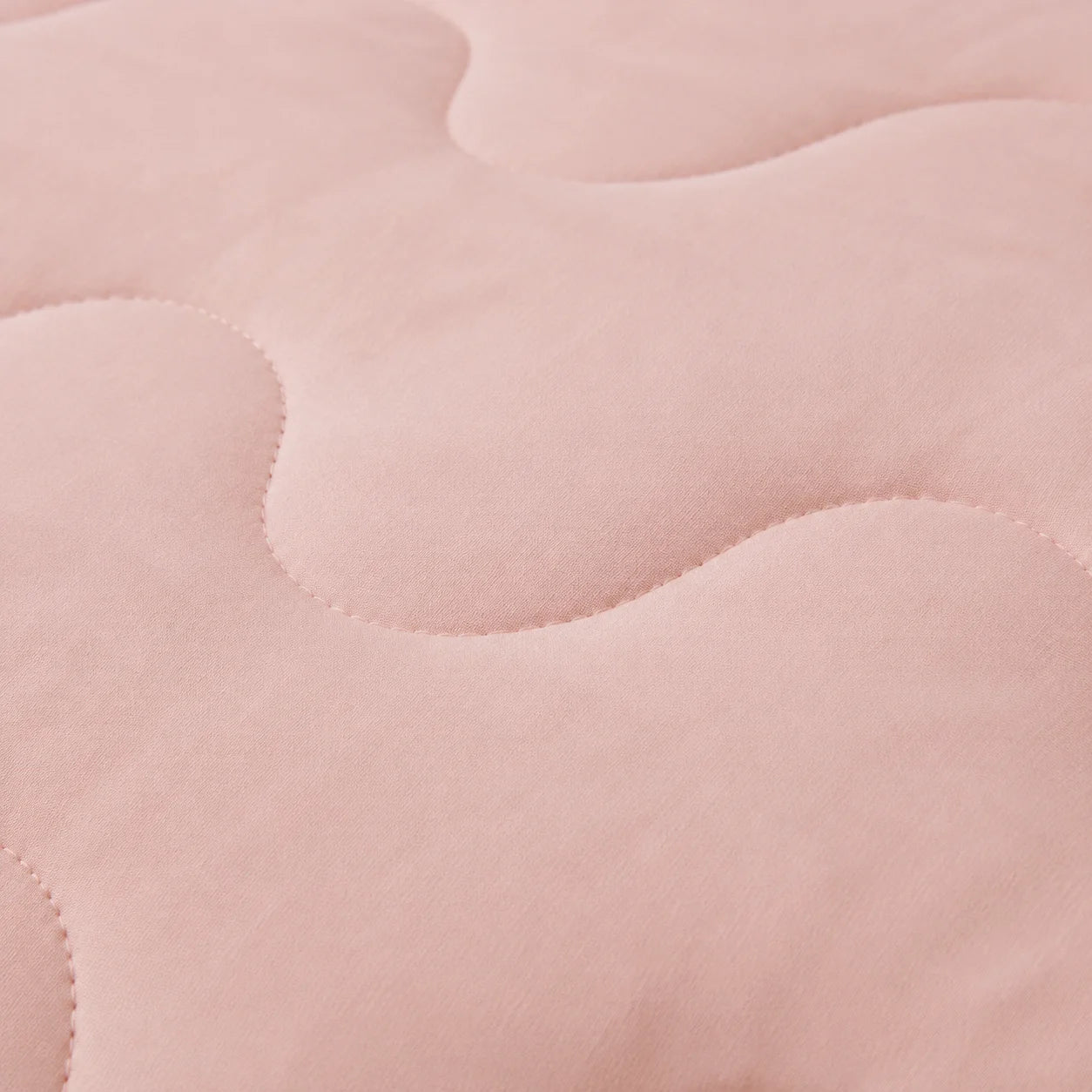 Cubrelecho Acolchado Cotton Sense Solo Fondo Rosa -Blanco