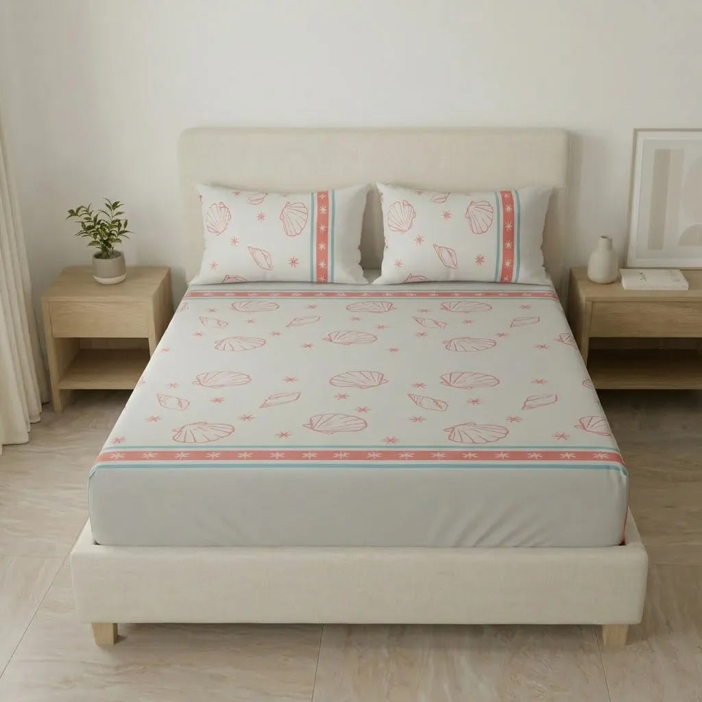 Sábana Ajustable Coral Marino