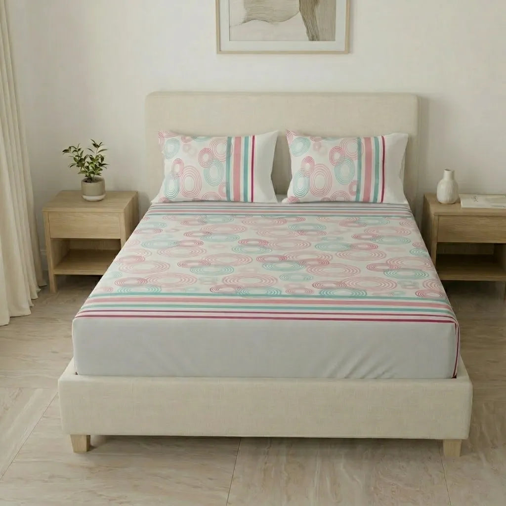 Sábana Ajustable Ripple Mint