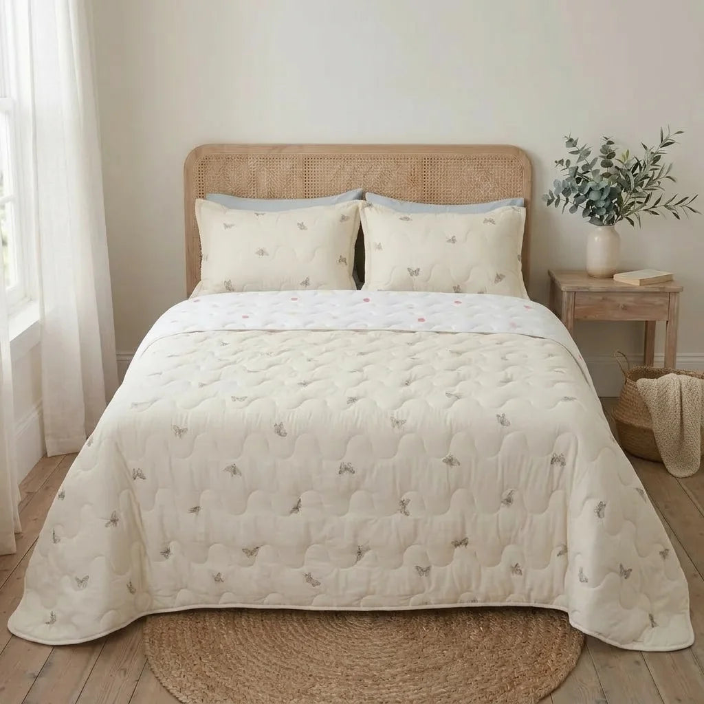 Cubrelecho Acolchado  Cotton Sense Jardín Supremo