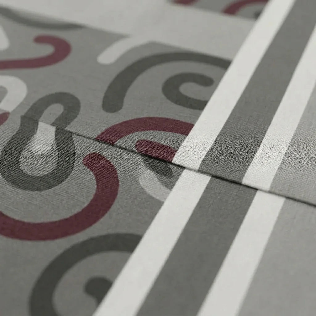 Juego De Sábanas Con Cortinas Neo Trazo Gris