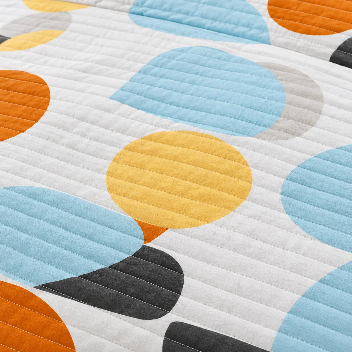 Cubrelecho Estampado Prensado Doble Faz Geo Balance