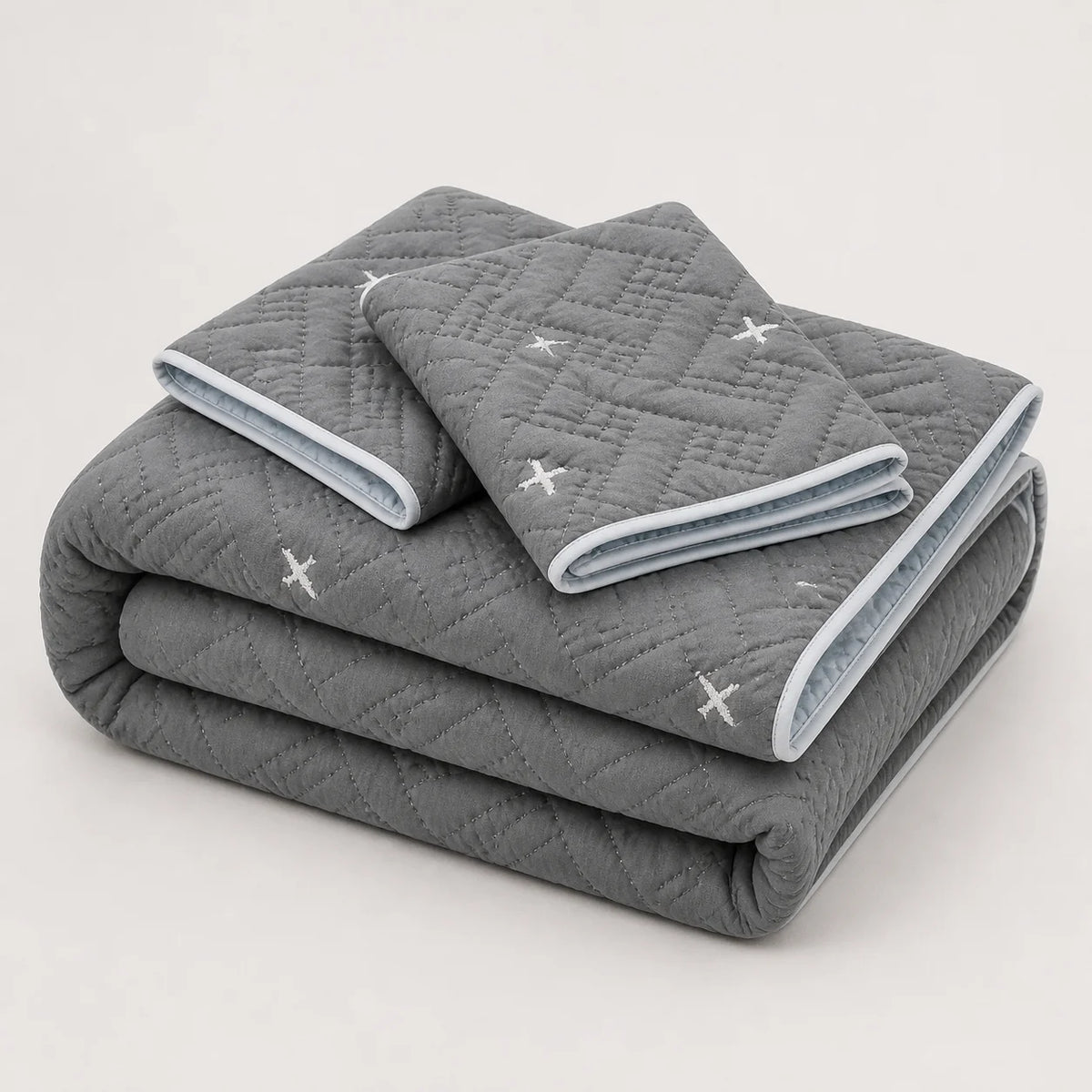 Cubrelecho Termosellado Doble Faz Cotton Sense  Ruta Del Mar