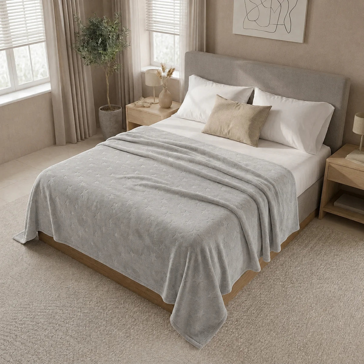Cobija Comfortsoft Gris Claro Suave