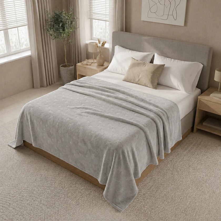 Cobija Comfortsoft Gris Claro Suave