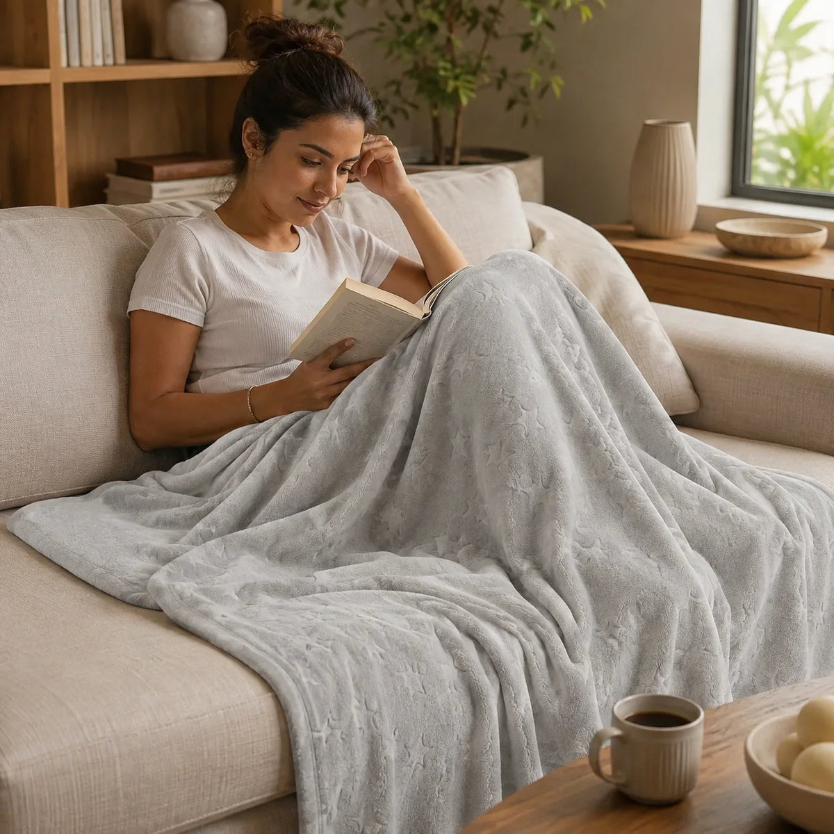Cobija Comfortsoft Gris Claro Suave