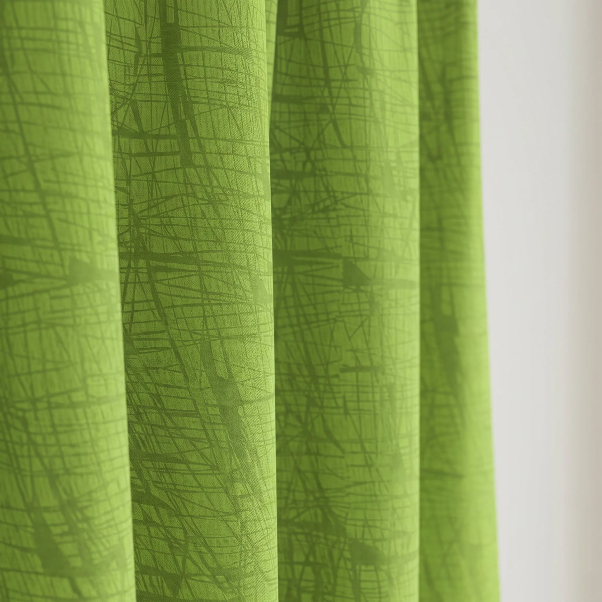 Cortina Yacar Boton Verde Elegante