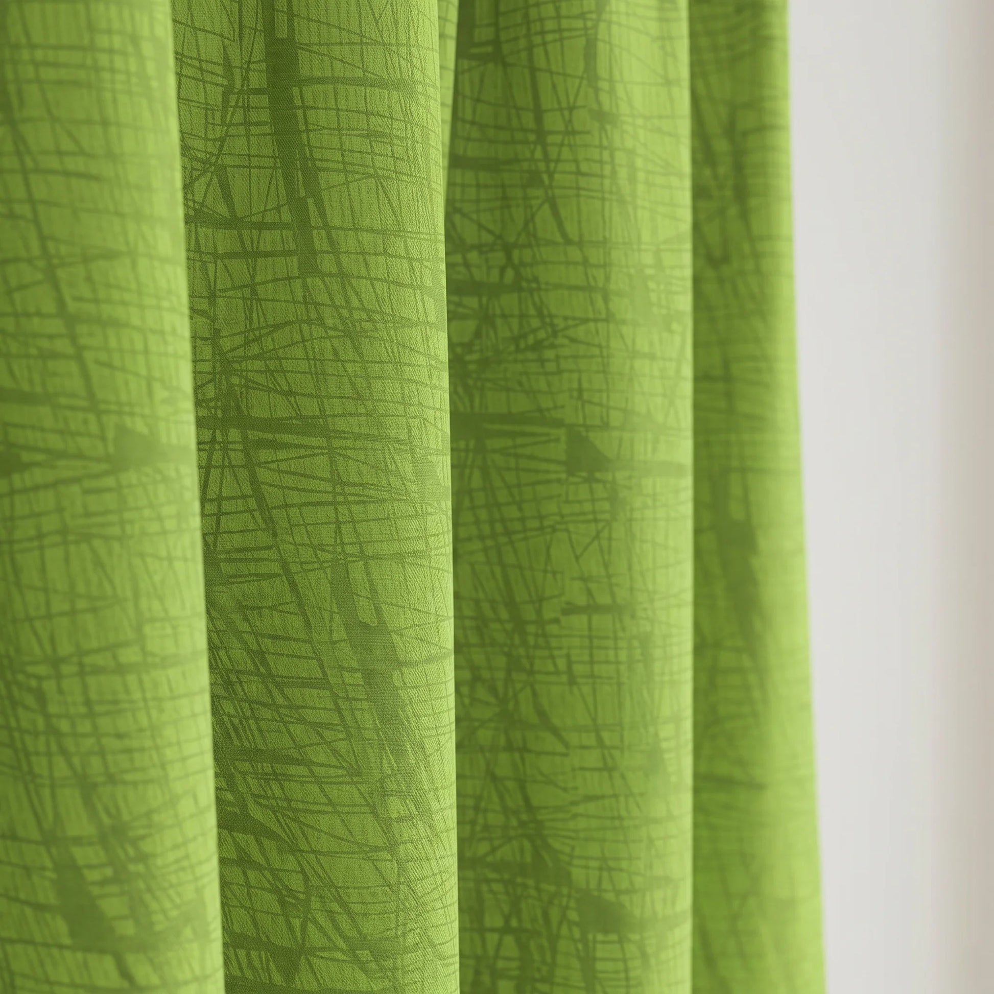Cortina Yacar Boton Verde Elegante