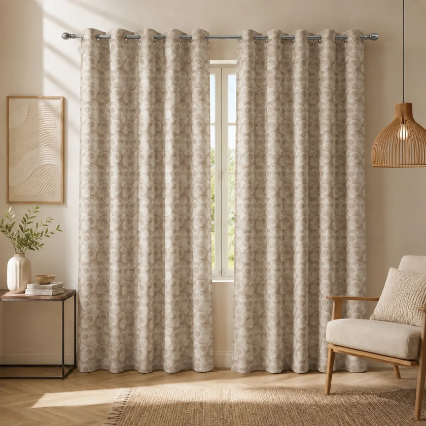 Cortina Jacquard Café Argolla