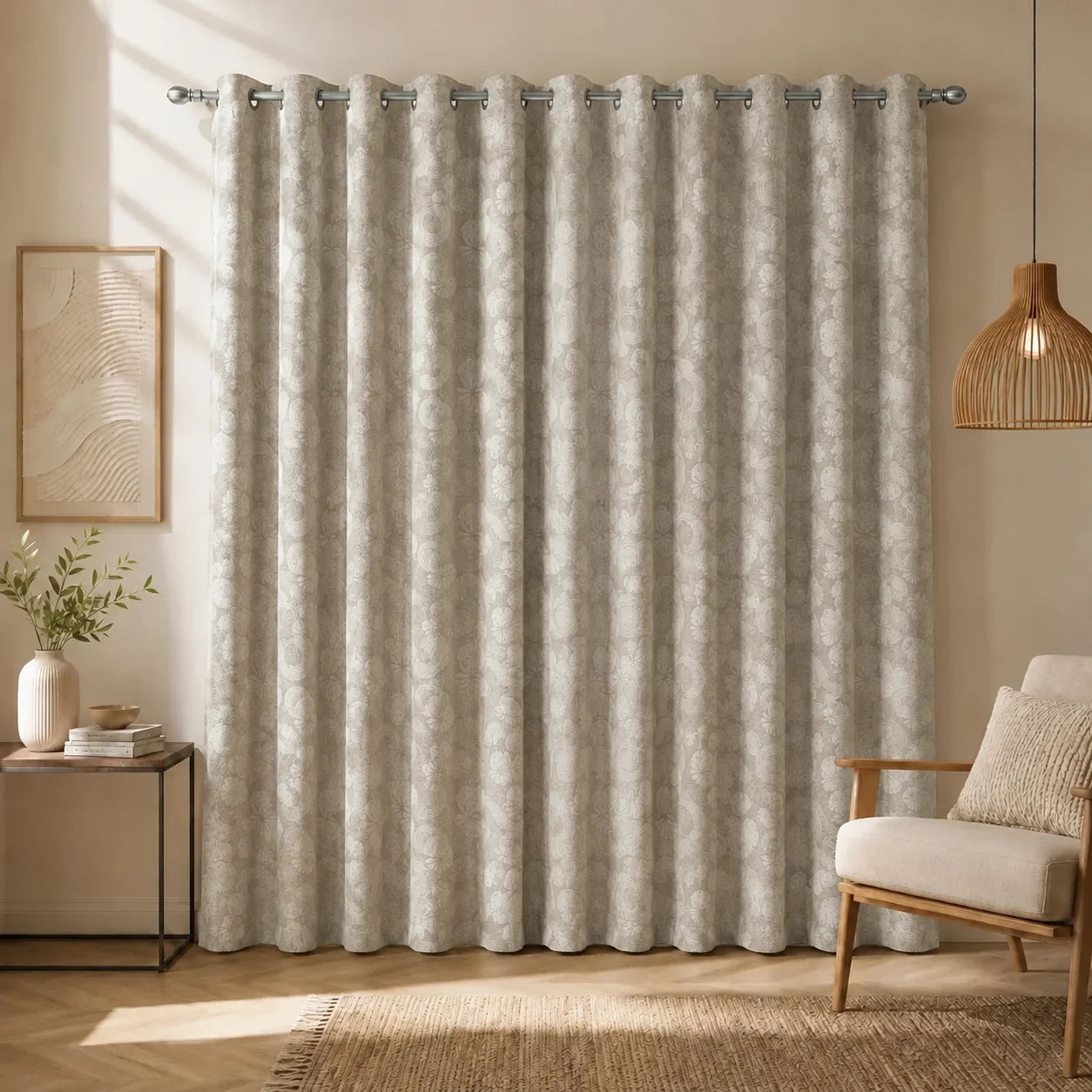 Cortina Jacquard Café Argolla