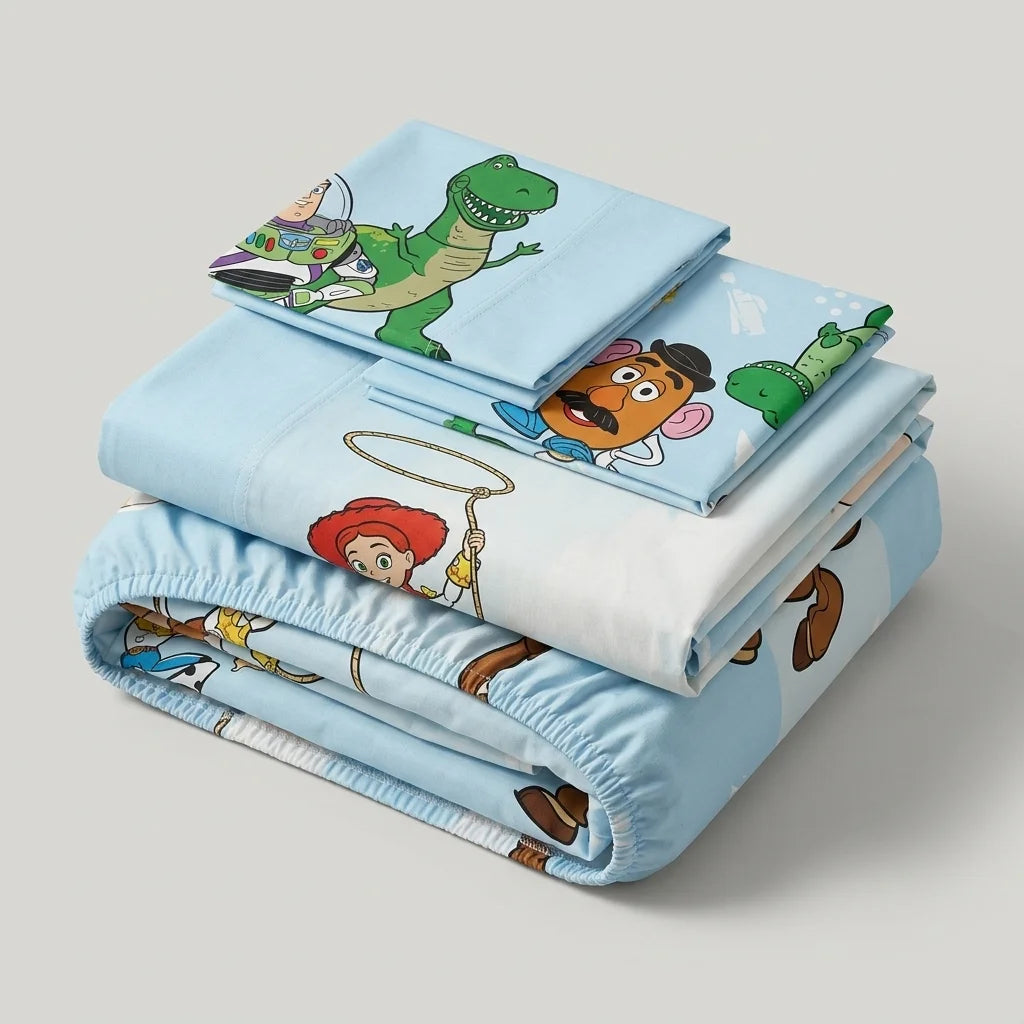 Juegos De Sábanas Disney Toy Story Celeste Estampados Animados