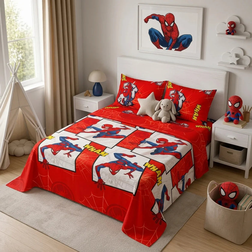 Juegos De Sábanas Disney Spiderman Rojo