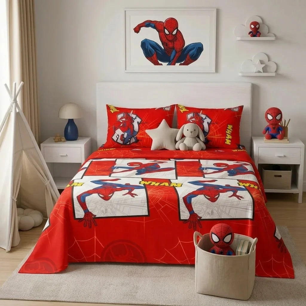 Juegos De Sábanas Disney Spiderman Rojo