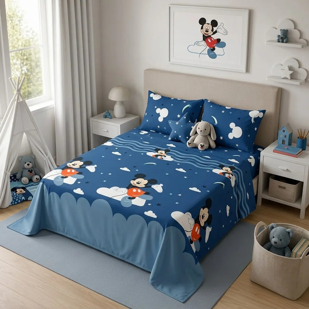 Juego De Sábanas Disney Plus Mickey Jr