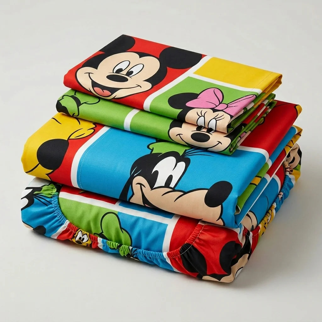 Juego De Sábanas Disney Plus Mickey Y Sus Amigos