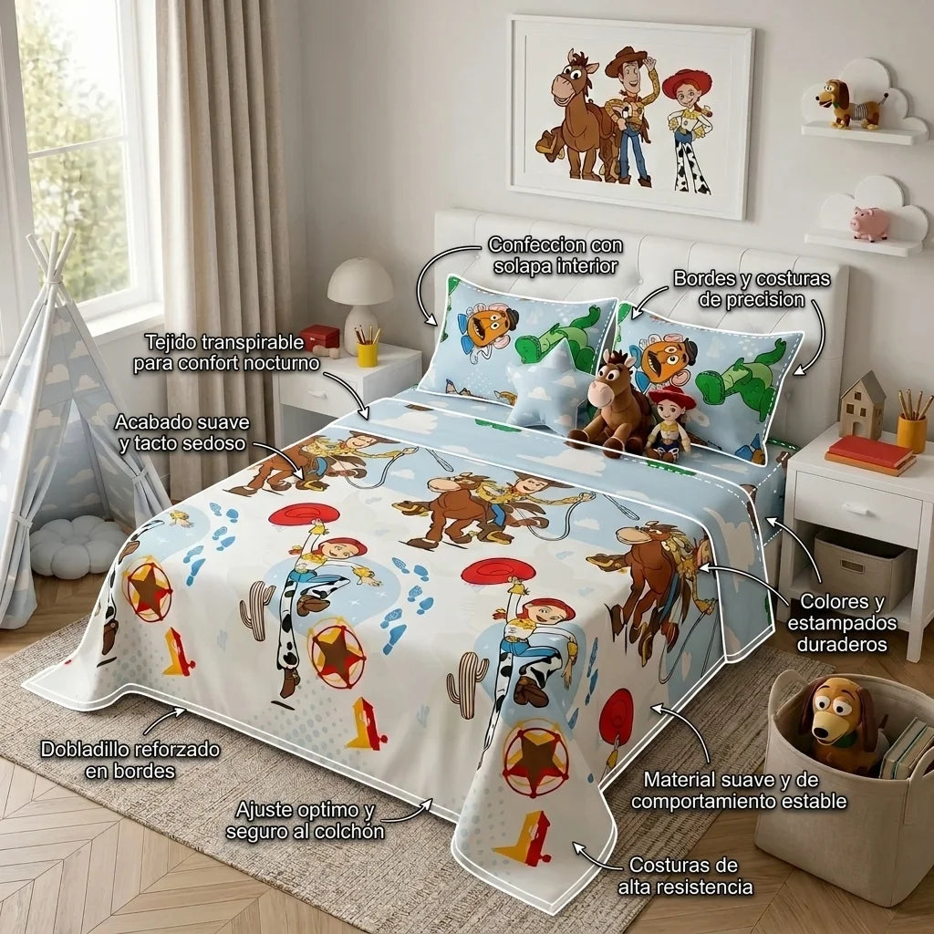 Juego De Sábanas Disney Plus Toy Story