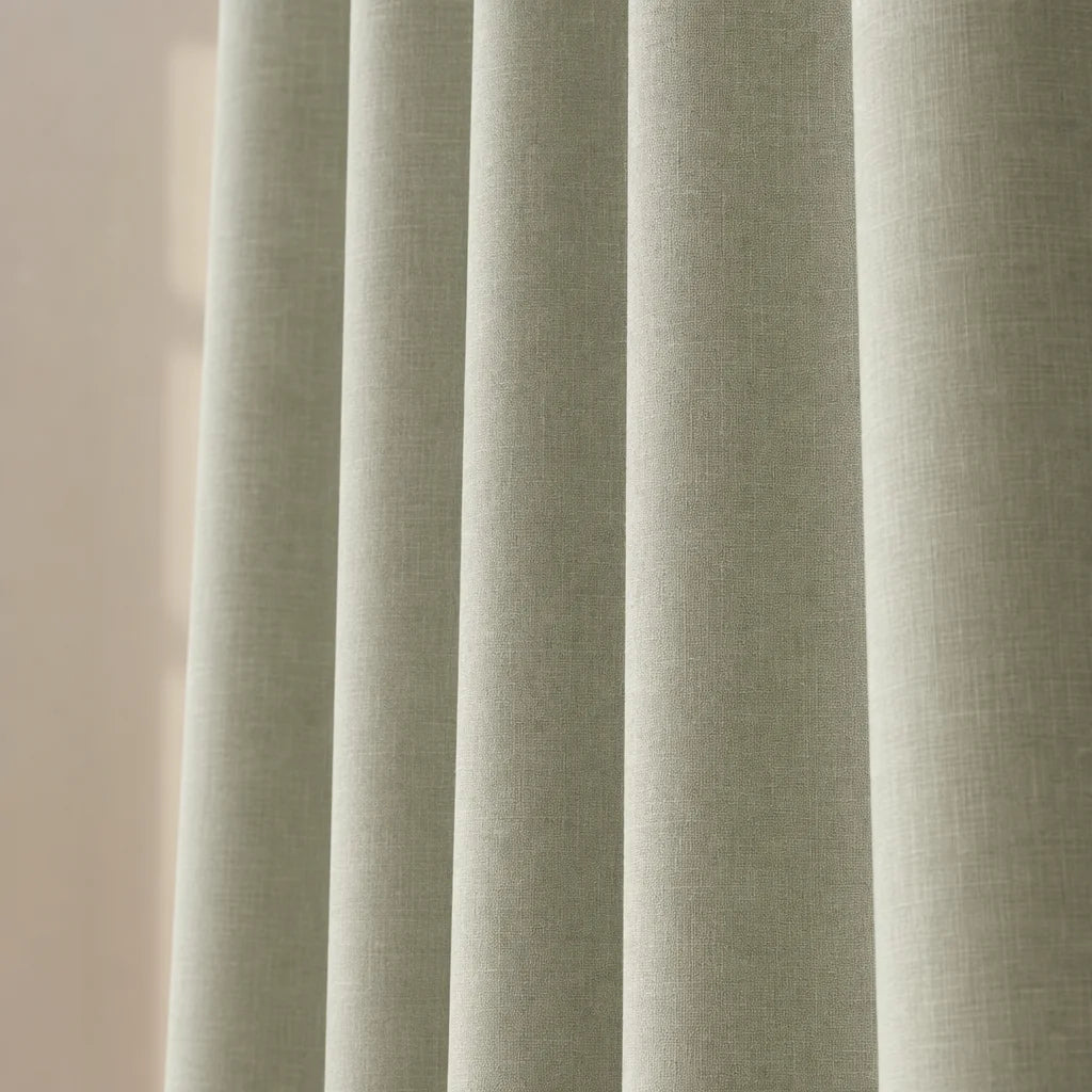 Cortina Lino Boton Ancestral Beige Neutrales