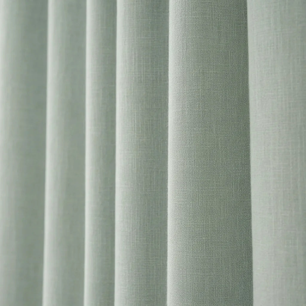 Cortina Lino Boton Ancestral Gris Neutrales